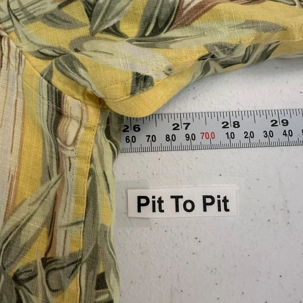 Jim Thompson Mens Linen Hawaiian Shirt Size XL Tropical Resort Vacation Cruise